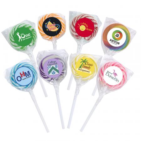 SWIRLPOP1 Swirl Lollipop with Round Label 1