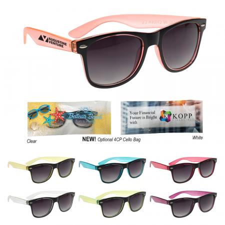 Two-Tone Translucent Malibu Sunglasses 2