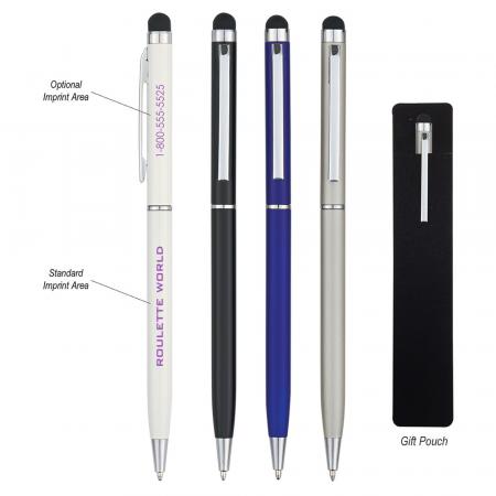 Newport Pens with Stylus - Silkscreen 1