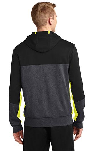 Sport-Tek Tech Fleece Colorblock Full Zip Hooded Jacket 3