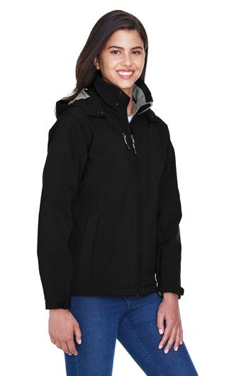 Glacier Women Insulated Soft Shell Jackets With Detachable Hood 3