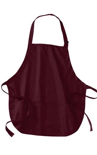 Port Authority Medium Length Apron with Pouches Pockets 3
