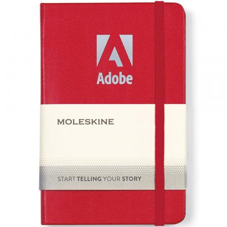 Moleskine Hard Cover Ruled Pocket Notebook - Screen Print 1