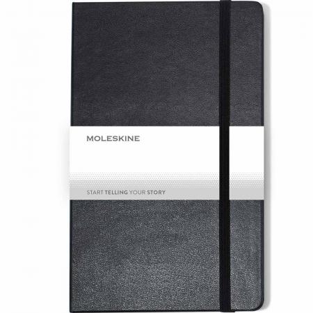 Moleskine Hard Cover Plain Large Notebook - Deboss 1