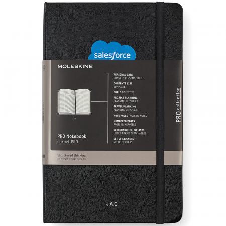 Moleskine Hard Cover Ruled Large Professional Notebook - Screen 1