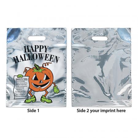 Silver Reflective Pumpkin Bags - 11W x 15H 1
