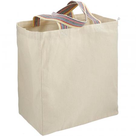 Rainbow Recycled 8oz Cotton Grocery Totes 1