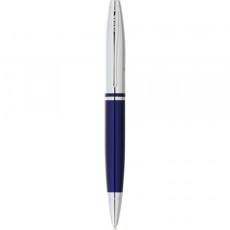 Cross Calais Chrome Blue Ballpoint Pens - Laser Engrave 1