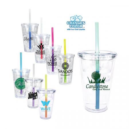 Victory Acrylic Tumblers with Mood Straw 1
