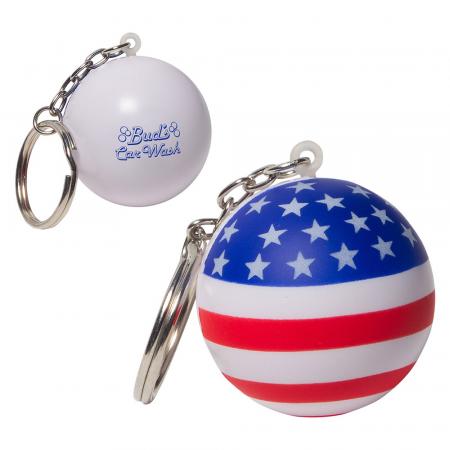 Patriotic Stress Ball Key Chains Stress Relievers 1