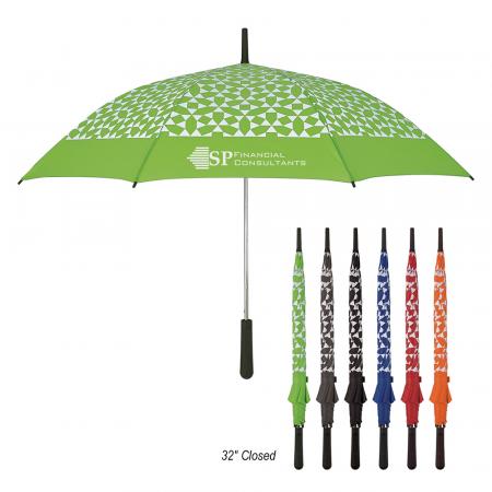 46-Inch Arc Geometric Pattern Umbrella 1