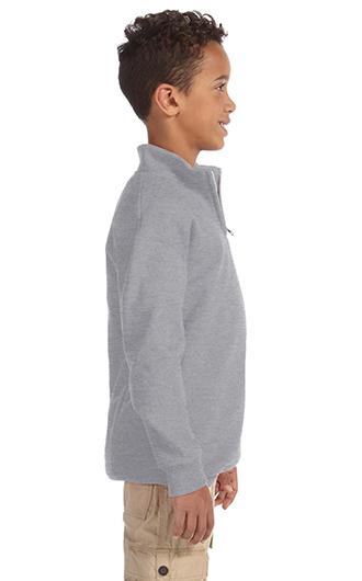 Jerzees Youth NuBlend Quarter-Zip Cadet Collar Sweatshirt 1