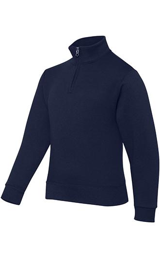 Nublend Youth Quarter-Zip Cadet Collar Sweatshirt 1