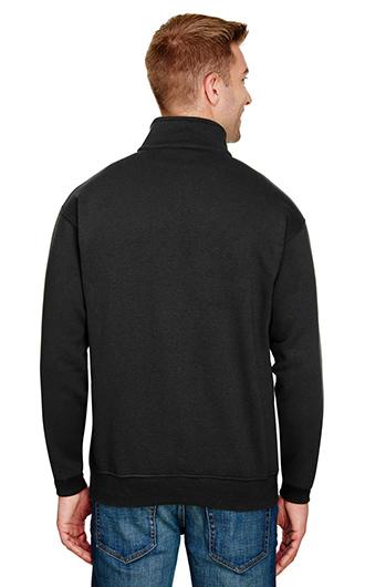 Bayside Unisex 9.5 oz., 80/20 Quarter-Zip Pullover Sweatshirt 1