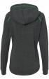 J. America - Women's Half-Zip Triblend Hooded Pullover Sweatshi Thumbnail 2