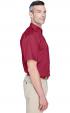 Harriton Mens Easy Blend Short-Sleeve Twill Shirt with Stain-R Thumbnail 1