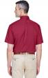 Harriton Mens Easy Blend Short-Sleeve Twill Shirt with Stain-R Thumbnail 2