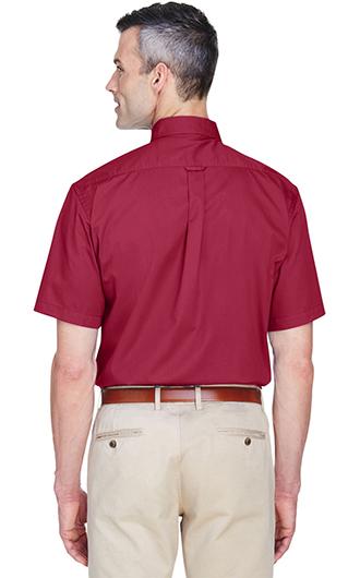 Harriton Mens Easy Blend Short-Sleeve Twill Shirt with Stain-R 2