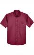 Harriton Mens Easy Blend Short-Sleeve Twill Shirt with Stain-R Thumbnail 3