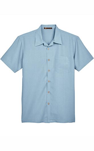 Harriton Men's Barbados Textured Camp Shir 3