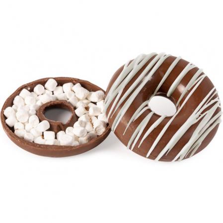 Donut-Shaped Hot Chocolate Bomb with Holiday Drizzle 2