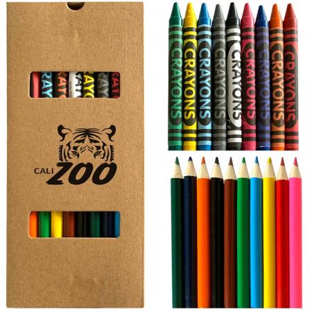 19 Piece Crayon And Pencil Set 1