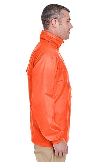 UltraClub Adult Full Zip Hooded Pack-Away Jackets 2