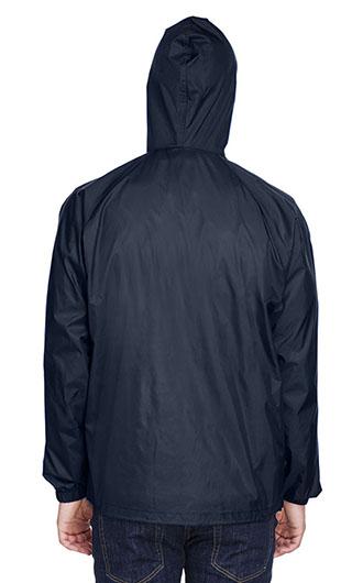 UltraClub Adult Quarter-Zip Hooded Pullover Pack-Away Jackets 1