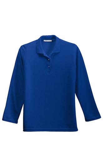 Port Authority Women's Long Sleeve Silk Touch Polo 4