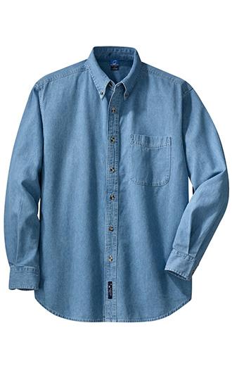 Port & Company Long Sleeve Value Denim Shirts 4