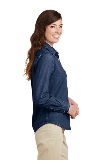 Port & Company Women's Long Sleeve Value Denim Shirts 2