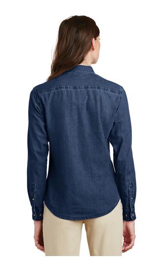 Port & Company Women's Long Sleeve Value Denim Shirts 3