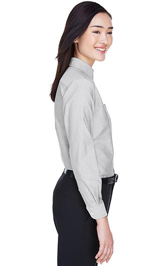 UltraClub Women's Classic Wrinkle-Resistant Long-Sleeve Oxford 3