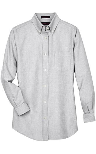 UltraClub Women's Classic Wrinkle-Resistant Long-Sleeve Oxford 4