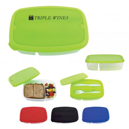 2-Section Lunch Containers 1