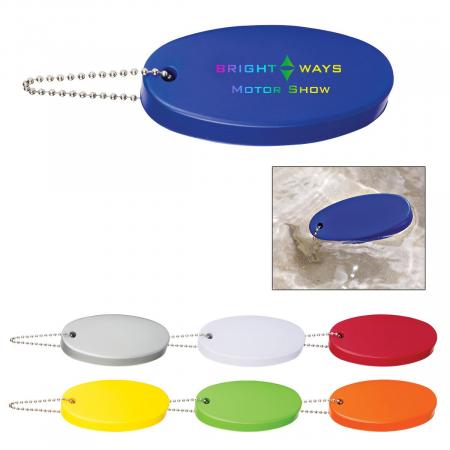 Floating Key Chain with Rainbow Text 1