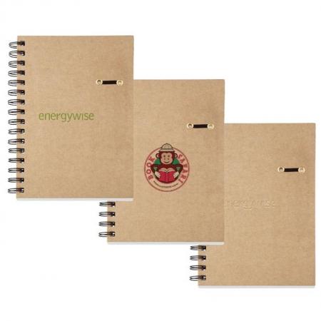 ECO Hard Cover Spiral Notebooks - 5 3/4 x 8 1/4 2