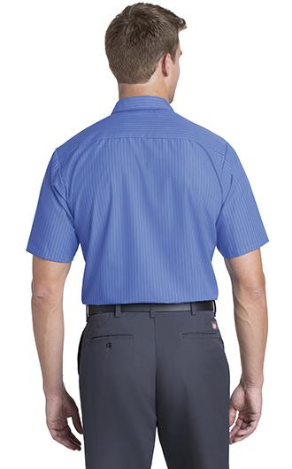 Red Kap Short Sleeve Striped Industrial Work Shirt 2