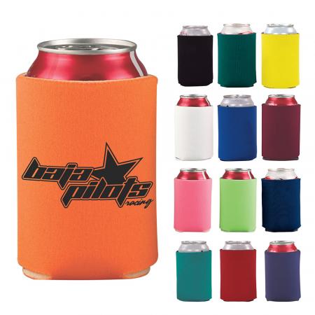 Collapsible Foam Can Cooler Holder - 2 Sides 1