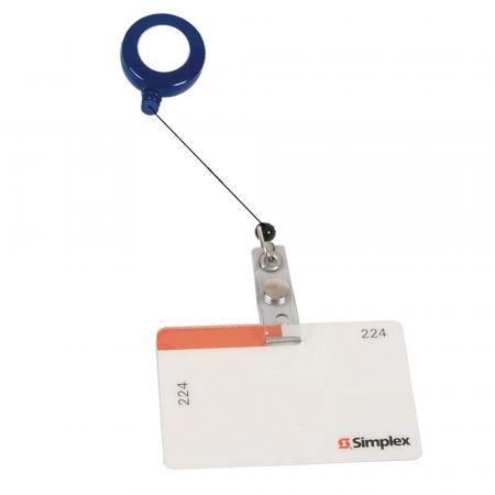 Rectractable Badge Holder with Laminated Label 1