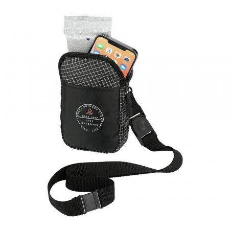 Grid Lanyard Phone Pouch 1