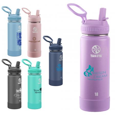 Takeya 18 oz. Actives with Straw Lid, Full Color Digital 1
