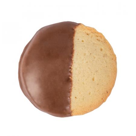 Chocolate Dipped Round Butter Cookie 1