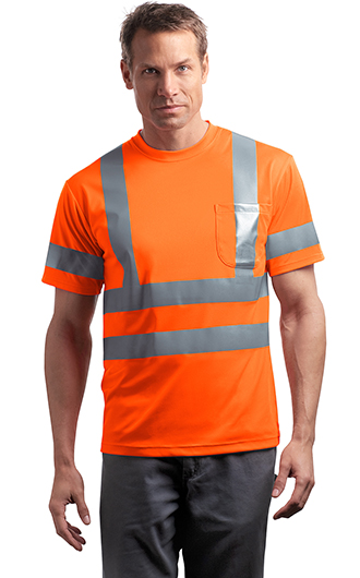 ANSI 107 Class 3 Short Sleeve Snag-Resistant Reflective T-shirts