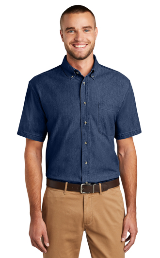 Port & Company Short Sleeve Value Denim Shirts Thumbnail