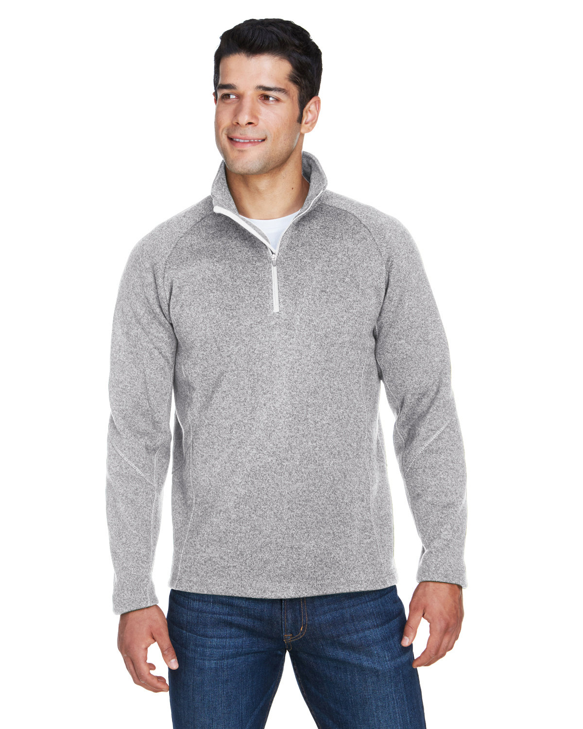 Devon & Jones Adult Bristol Sweater Fleece Quarter Zip