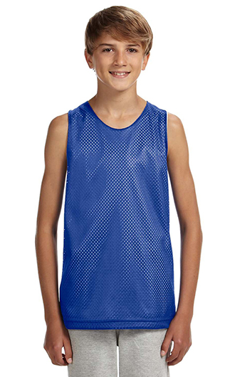 A4 Youth Reversible Mesh Tank Tops