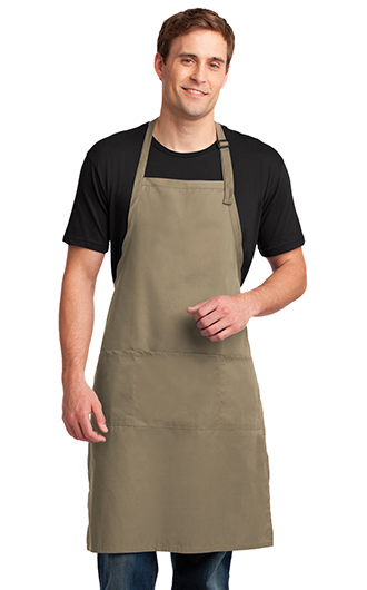 Port Authority Easy Care Extra Long Bib Apron with Stain Release Thumbnail