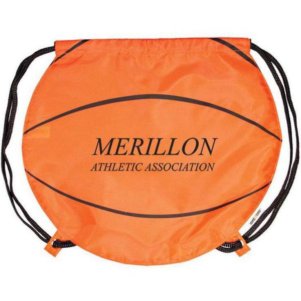 Gametime Basketball Drawstring Backpacks
