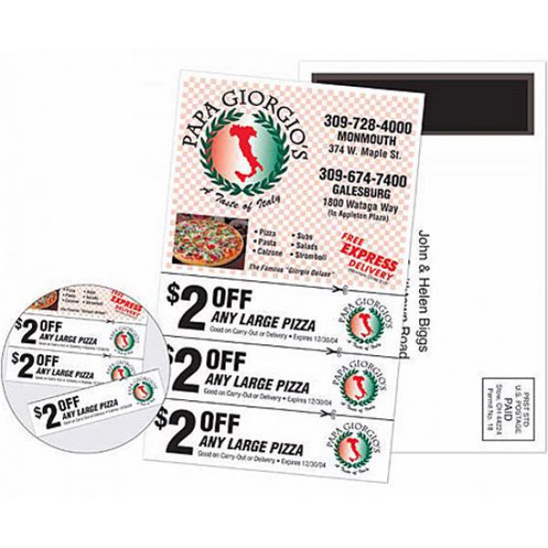Magnetic Stick-Up Card - Coupon - Full Color
